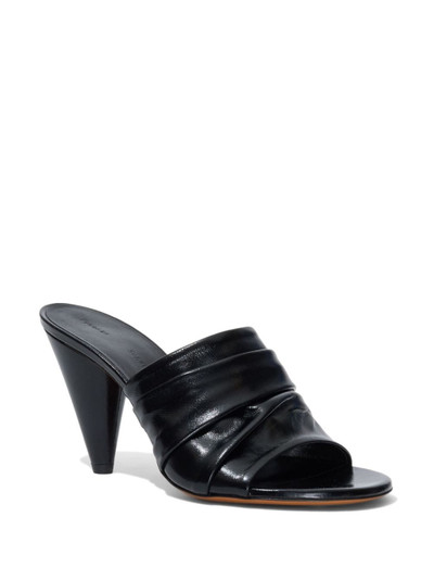 Proenza Schouler Gathered Cone 85mm leather sandals outlook