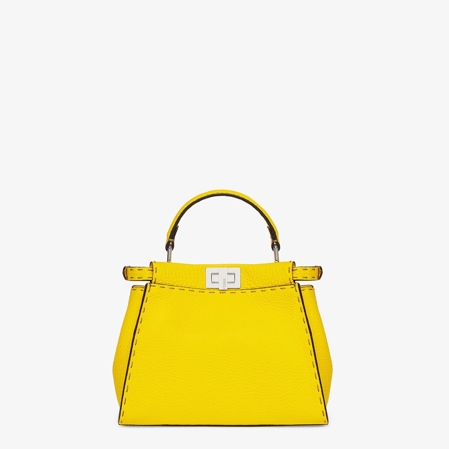 Yellow Cuoio Romano leather bag - 3