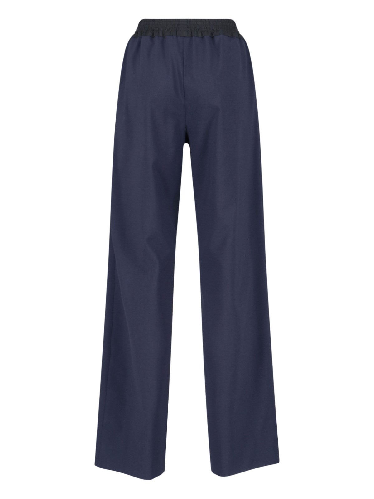 VIRGIN WOOL LOGO PANTS - 2