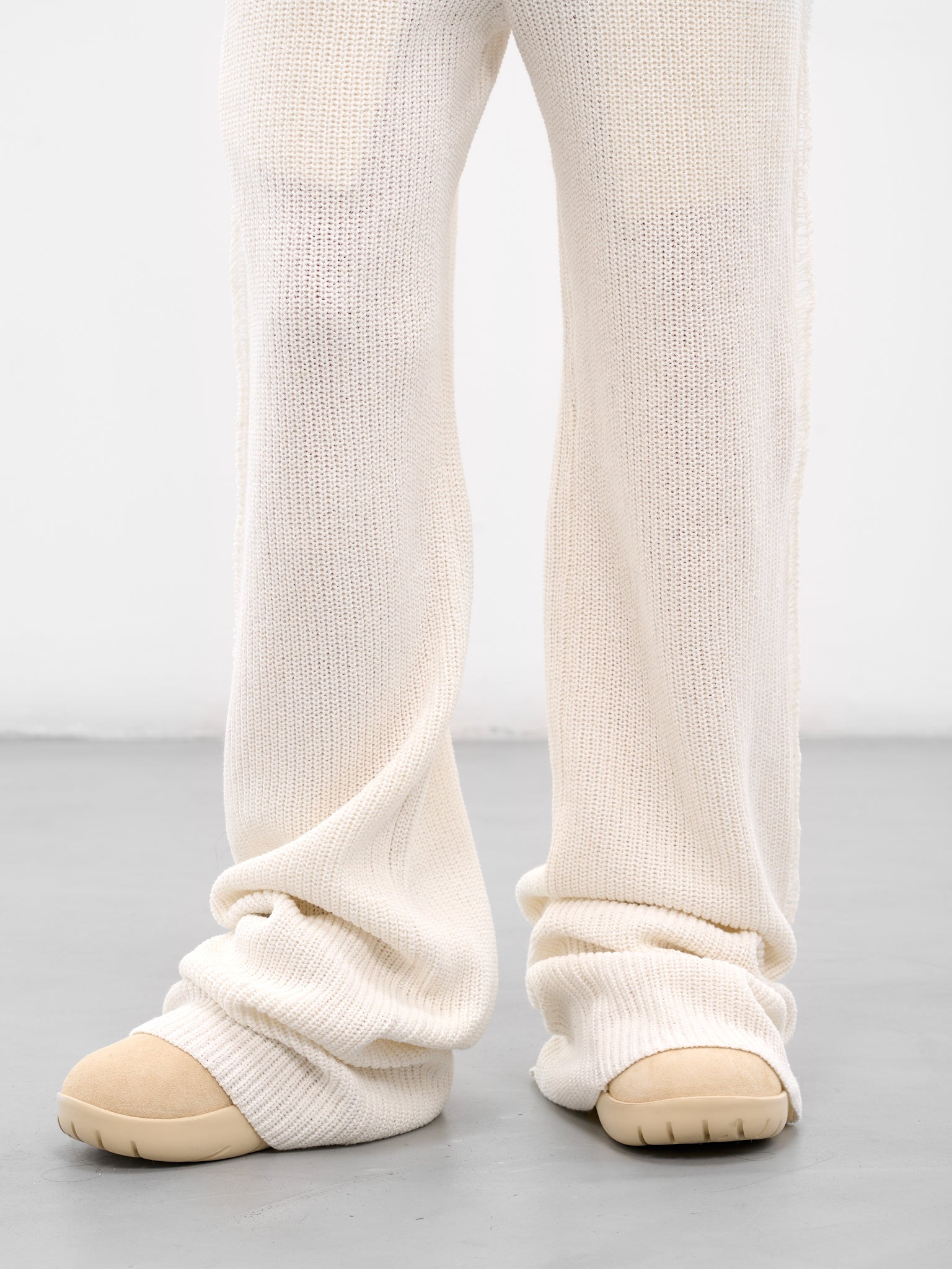 White Knit Mello Sweatpants - 4