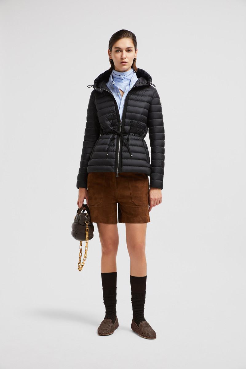 Moncler Raie Hooded Fit & Flare Short Down Jacket outlook