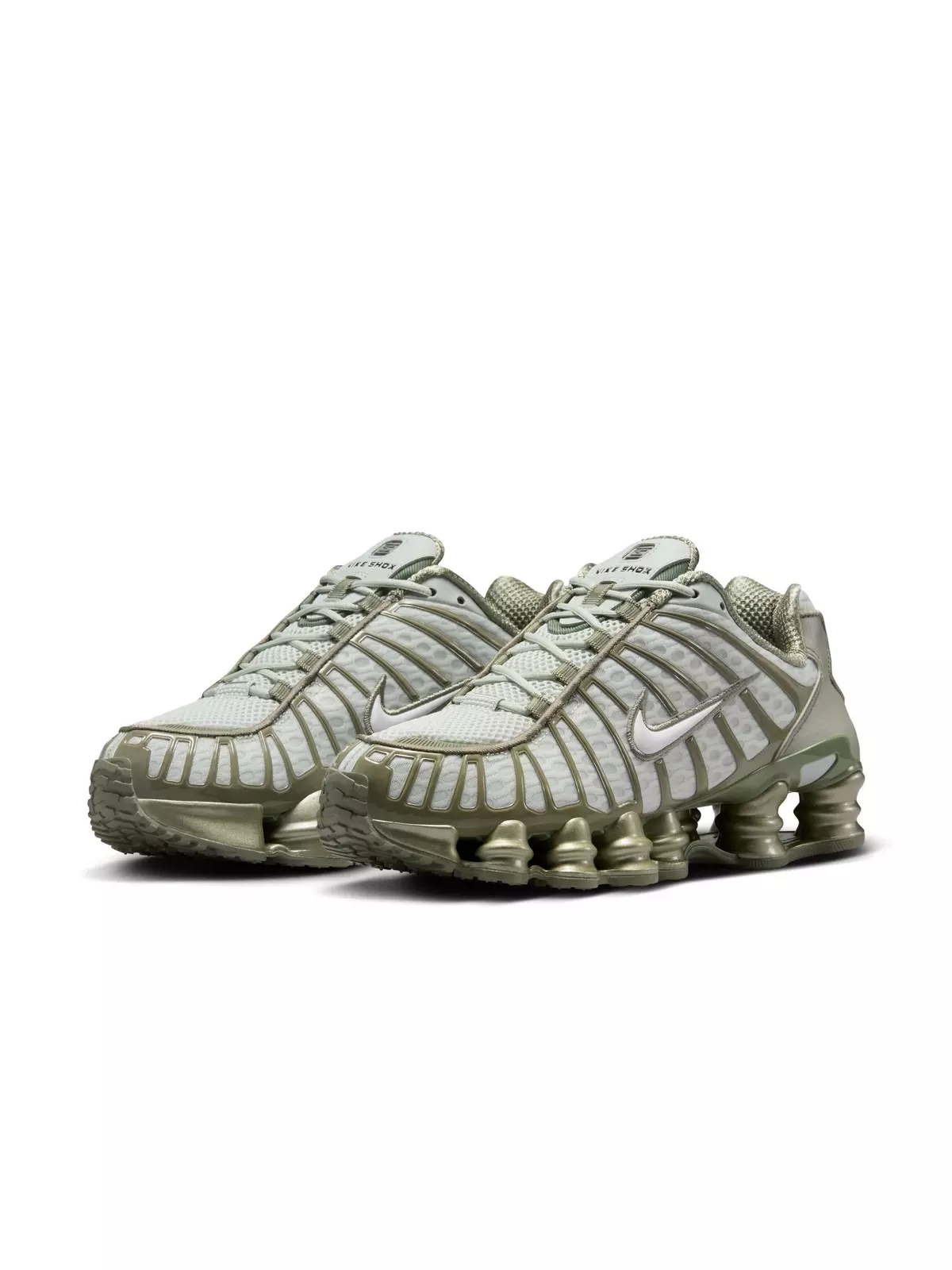 Shox TL "Light Silver/White/Light Army" Women's Shoe - 5