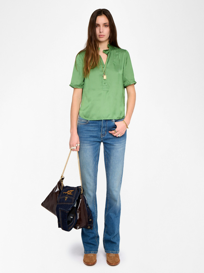Zadig & Voltaire Topher Satin Top outlook