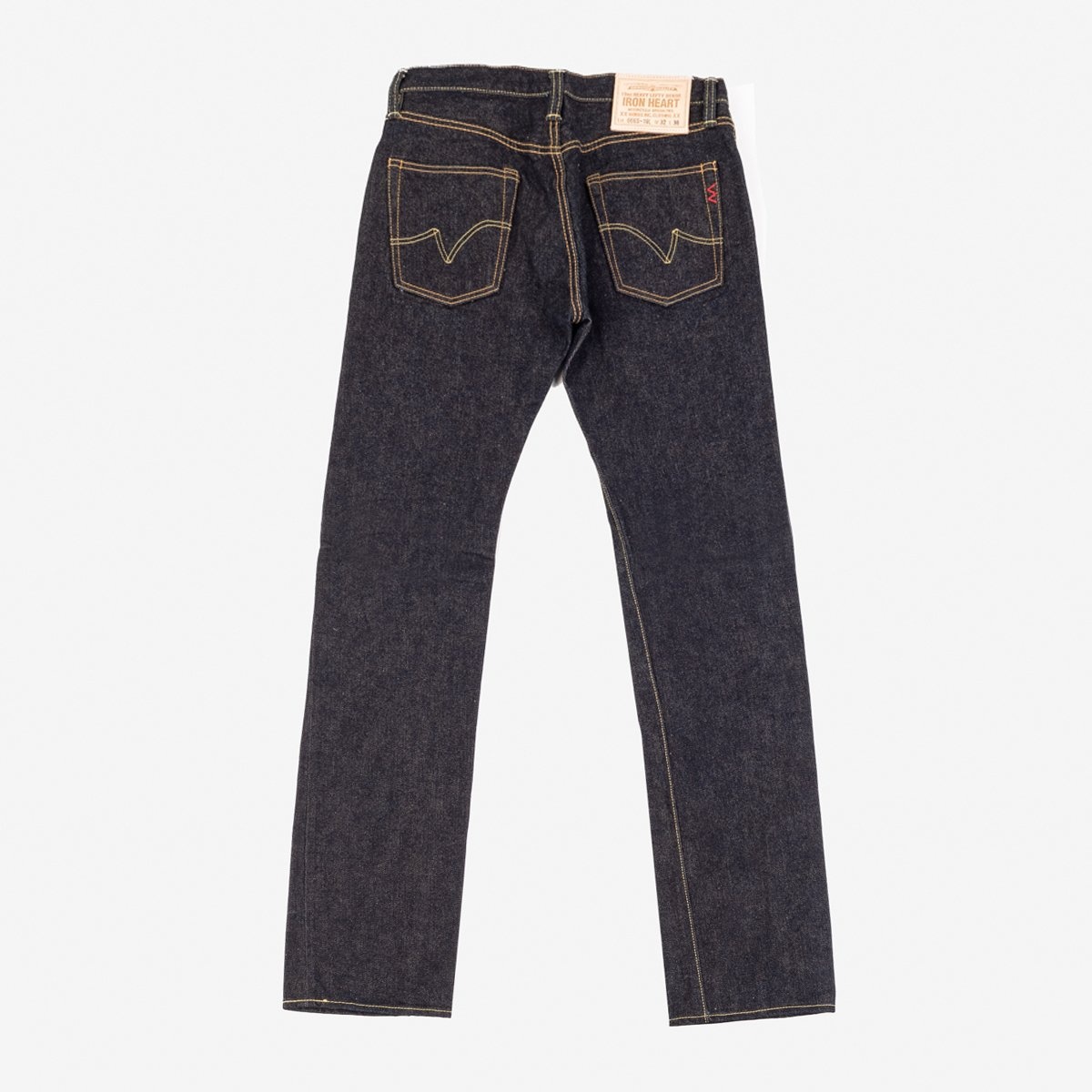 IH-666S-19L 19oz Left Hand Twill Selvedge Denim Slim Straight Cut Jeans - Indigo - 5