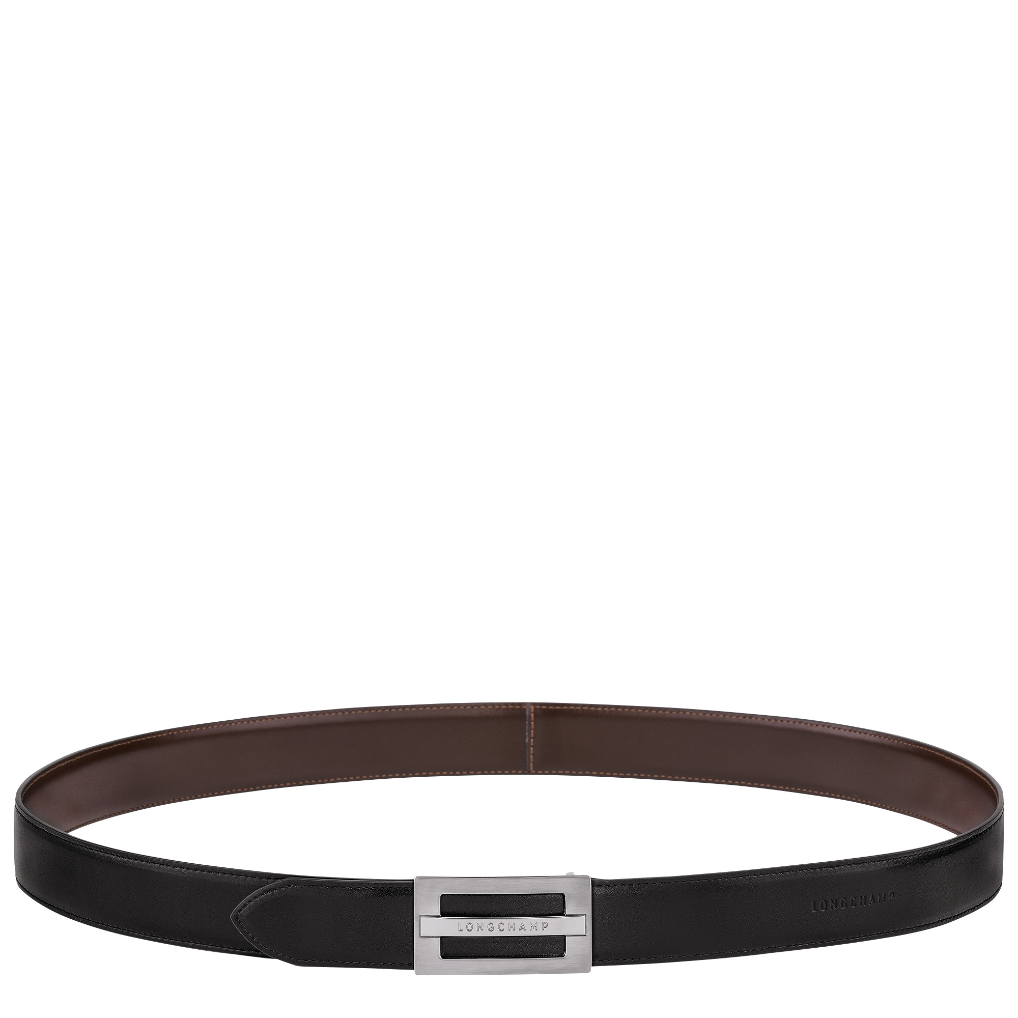 Delta Box Men's belt Black/Mocha - Leather - 1