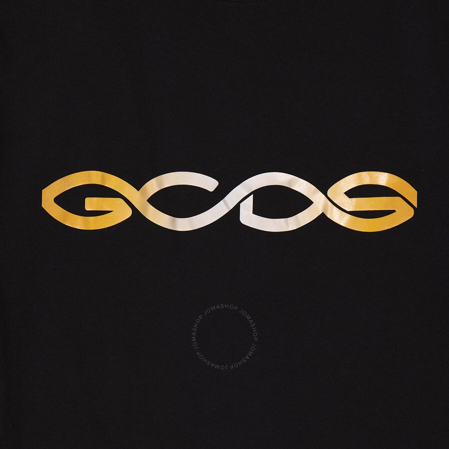 GCDS Reflective Logo Regular Cotton T-Shirt - 7