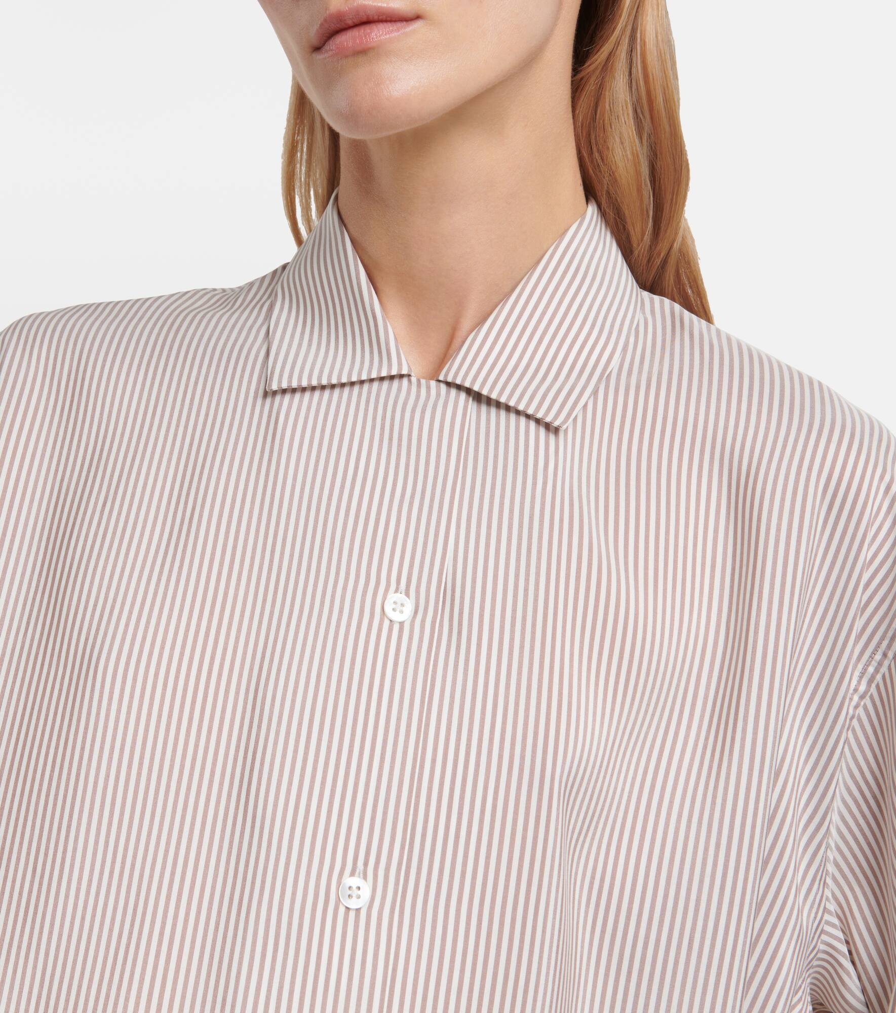 Valene striped silk shirt - 4