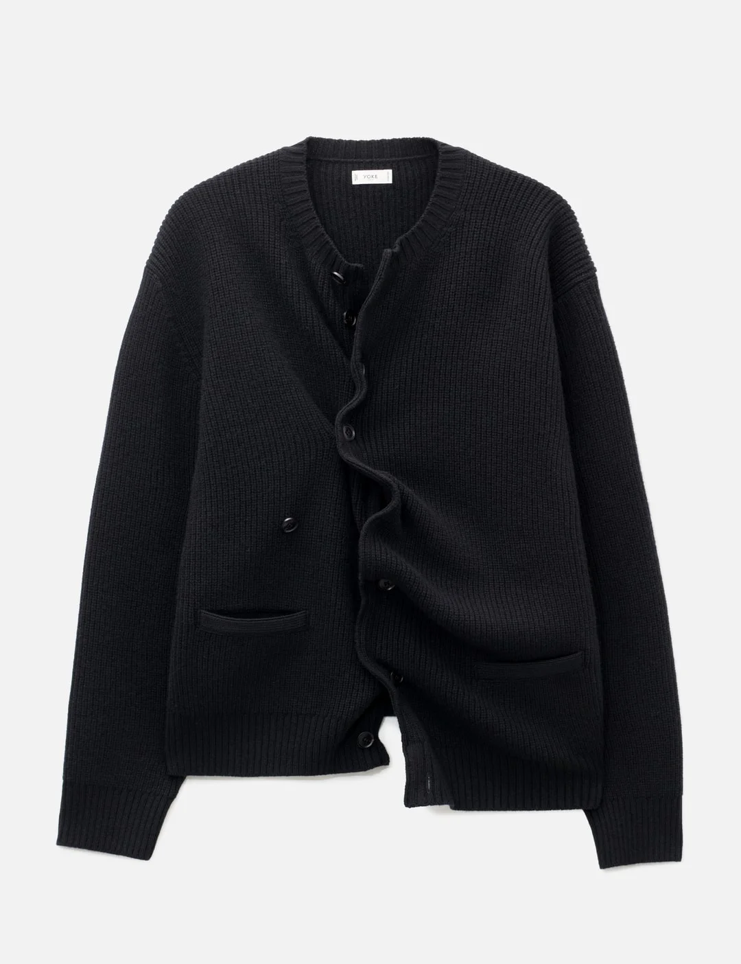 SCULPTURAL WIRED CREW NECK CARDIGAN - 1