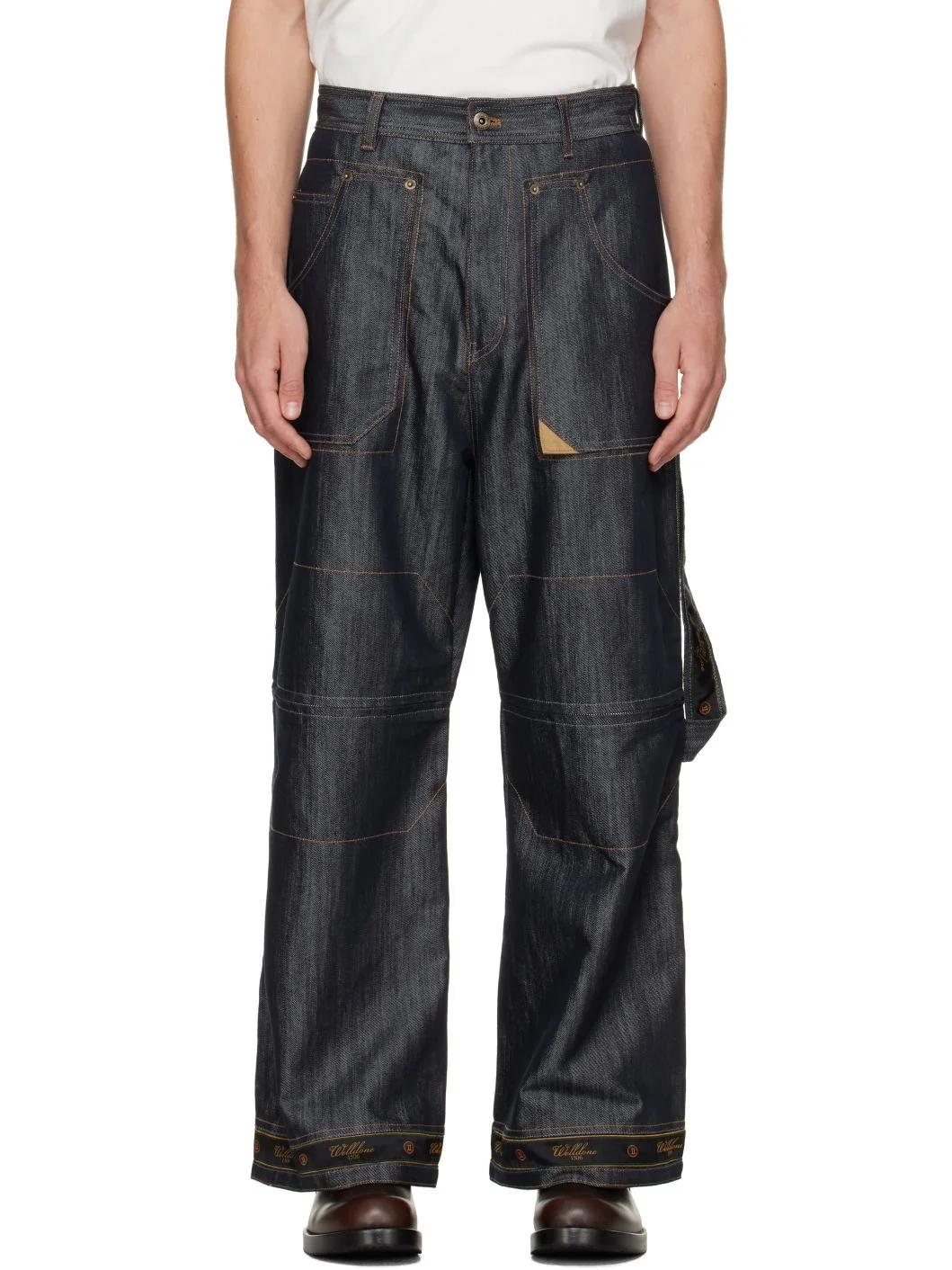 Navy Old School Denim Jeans - 1
