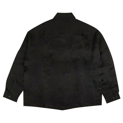 424 424 Logo Long-Sleeve Button Down Shirt 'Black' outlook