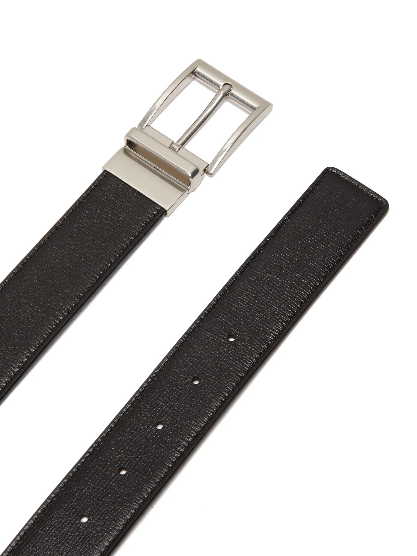 Grained leather belt - 5