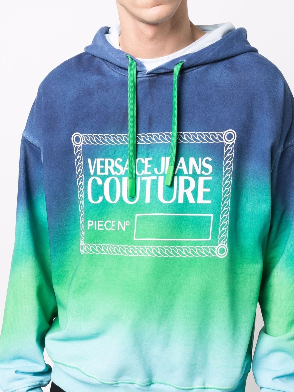 logo-print gradient hoodie - 5