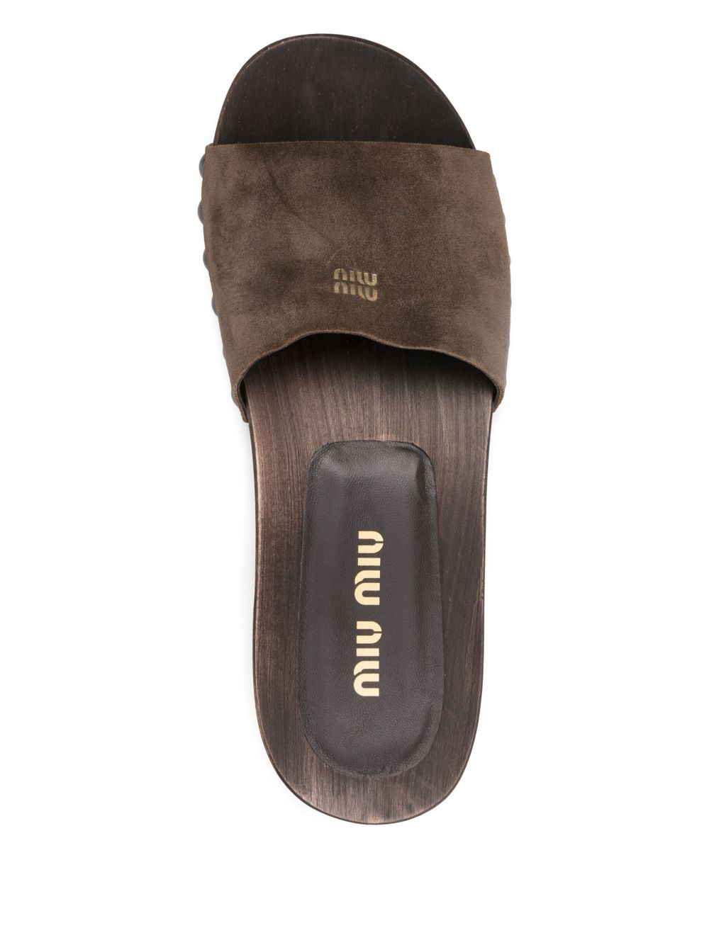 Miu Miu Women Suede Leather Sandals - 2