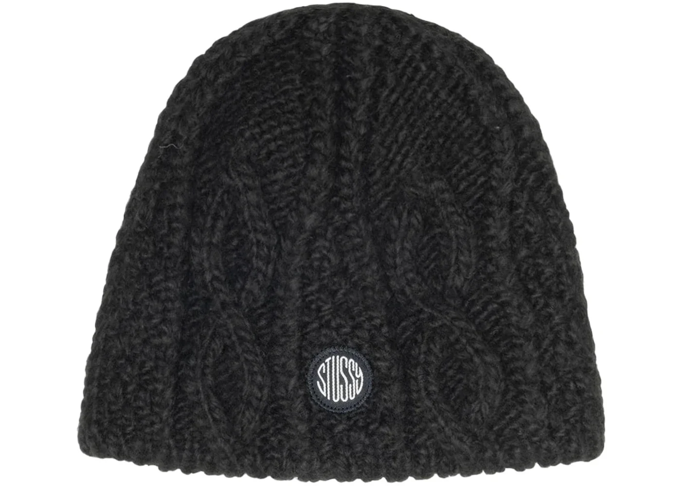 Stussy Cable Knit Skullcap Black - 1
