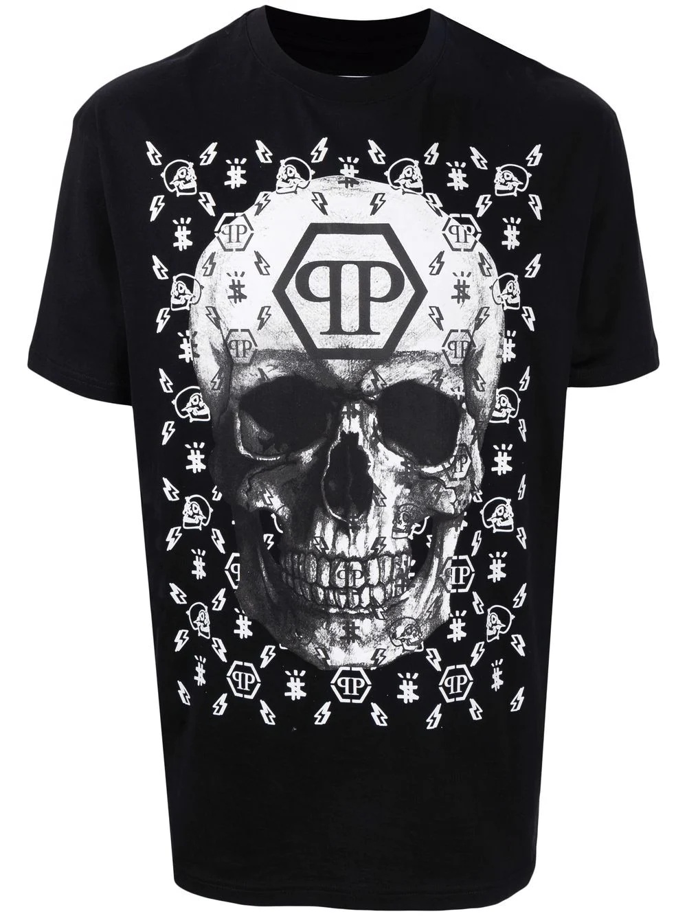 skull logo graphic-print T-shirt - 1