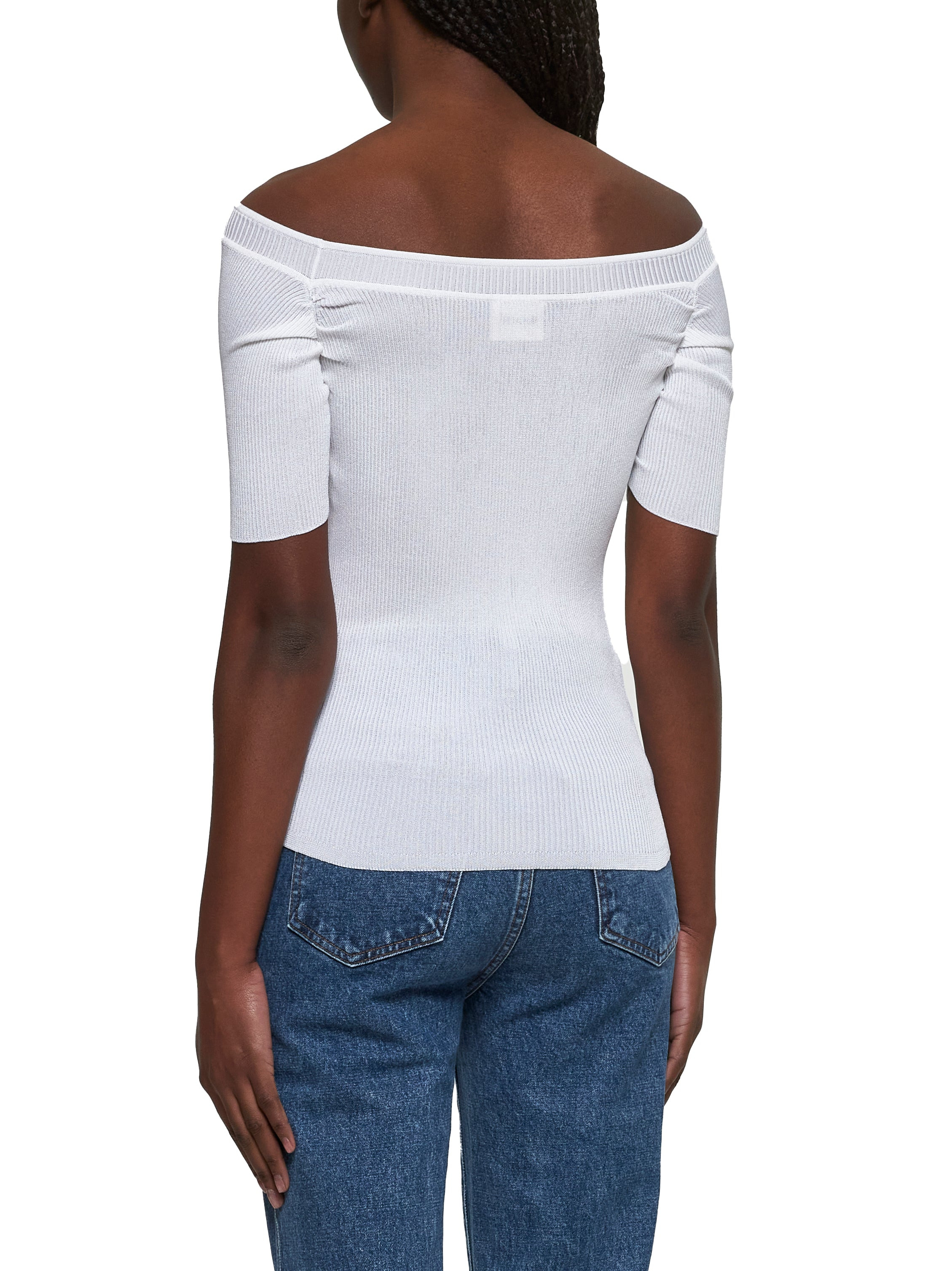 White knit  Nadine top - 4