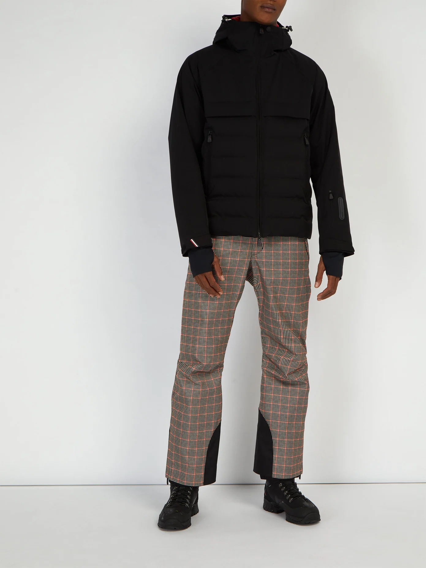 Houndstooth-print ski trousers - 2