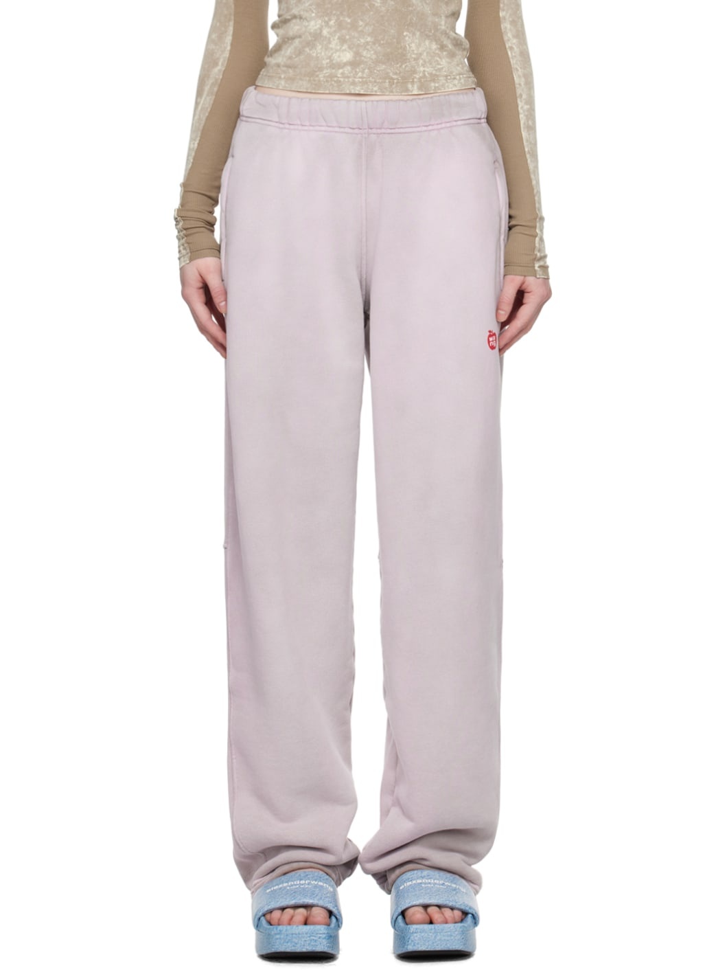 Pink High-Rise Lounge Pants - 1