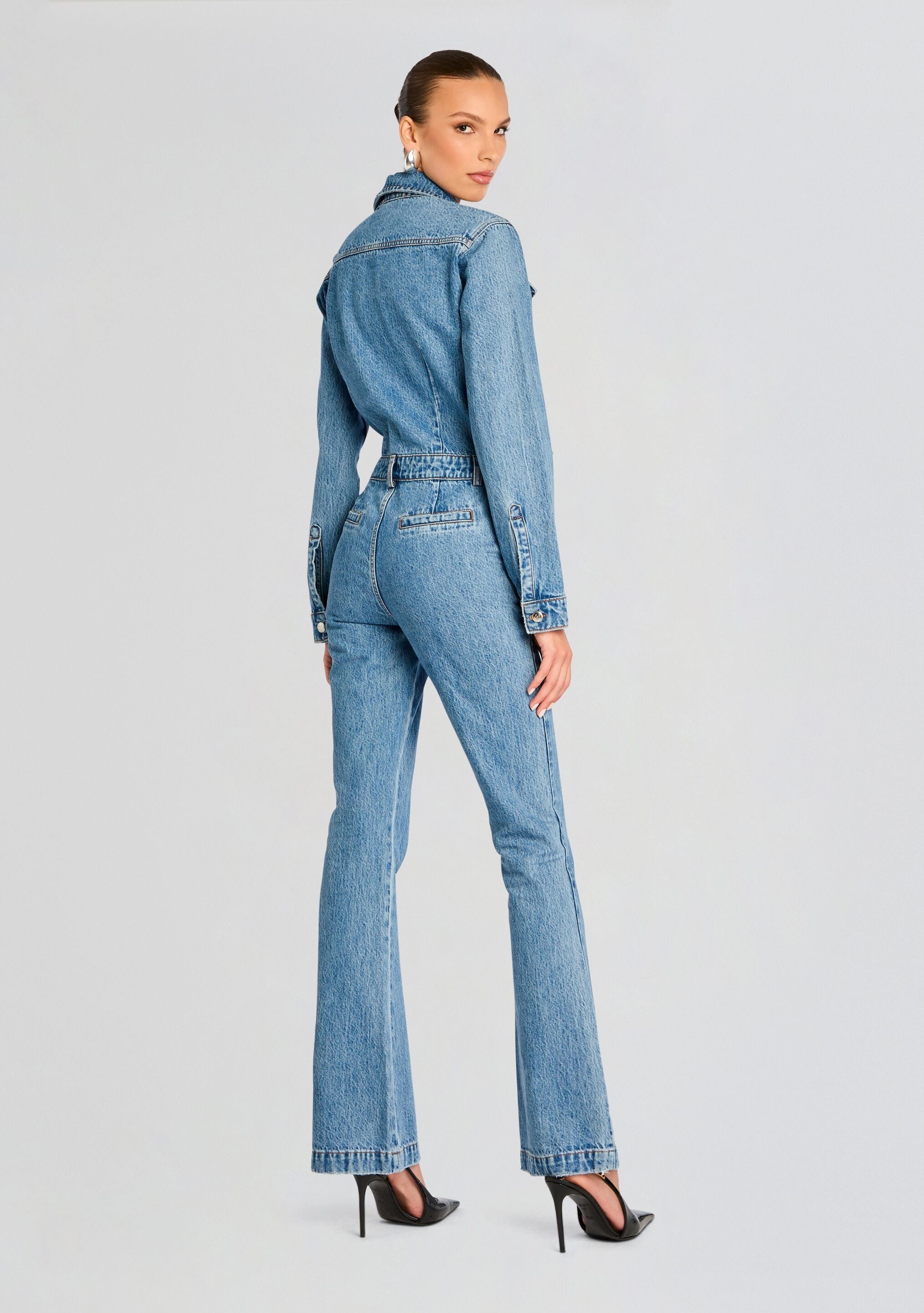 MABEL FITTED MID RISE JUMPSUIT - 4