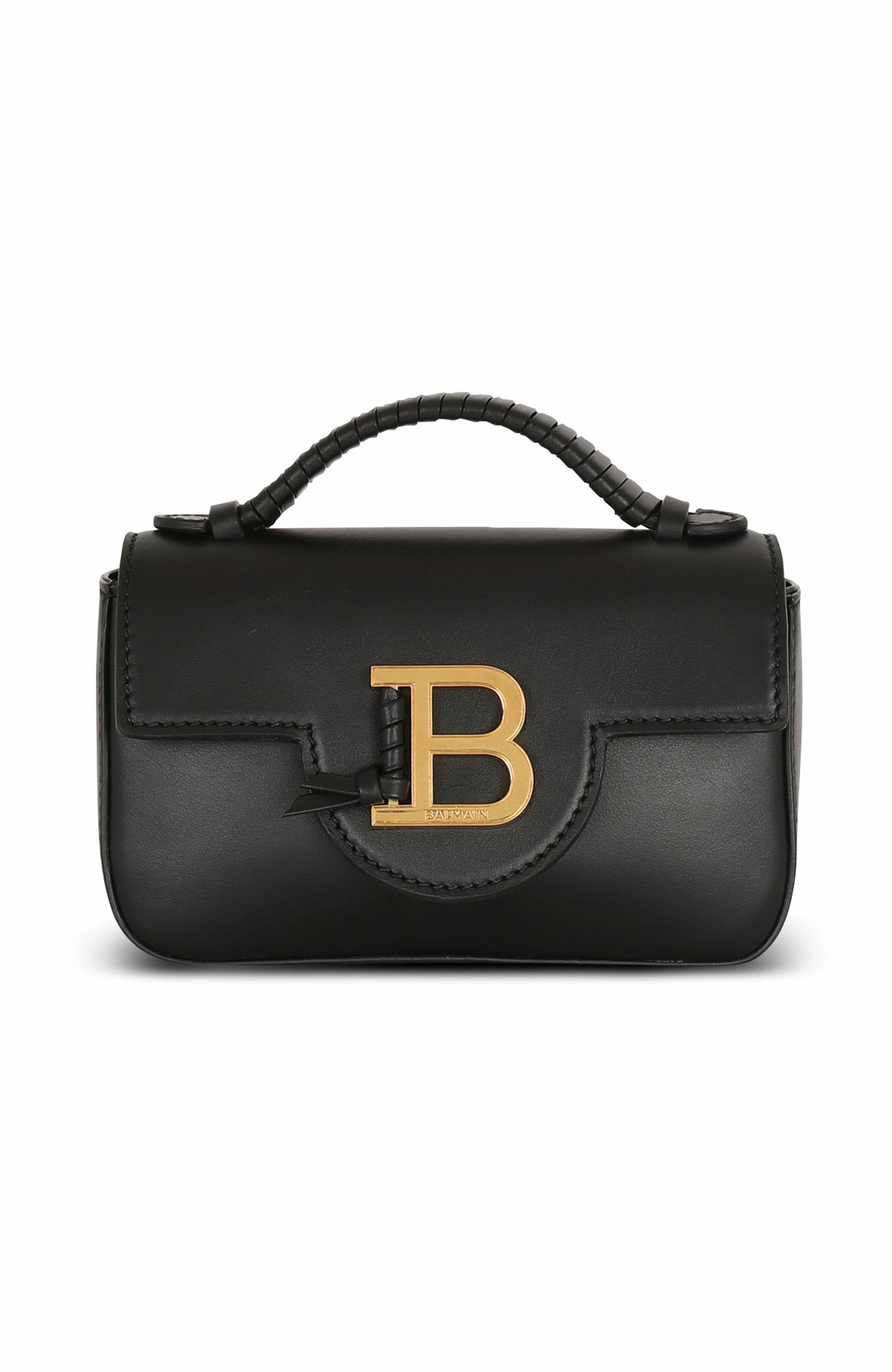 Balmain B-Buzz mini leather bag in Black at Nordstrom - 1