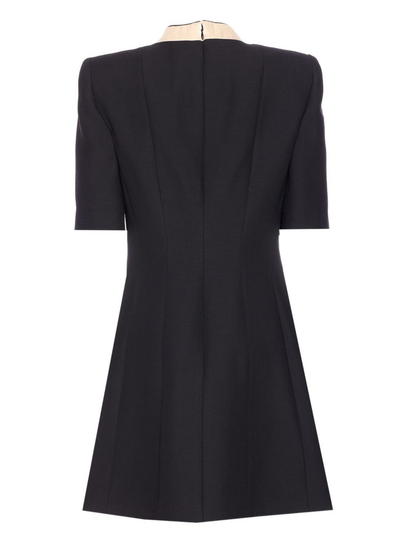 Valentino bow-detail short-sleeve mini dress outlook