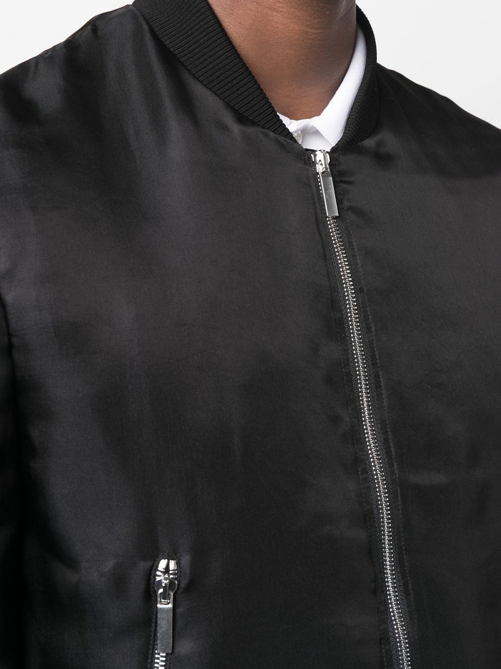 zipped-up bomber jacket - 5