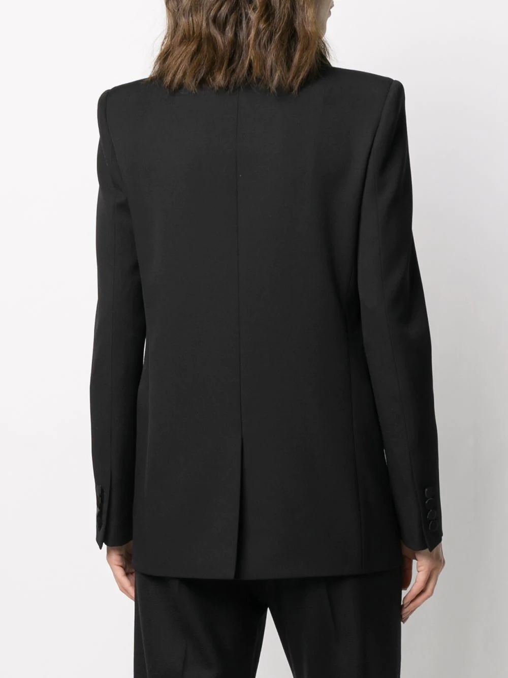 sequin-lapel blazer - 4