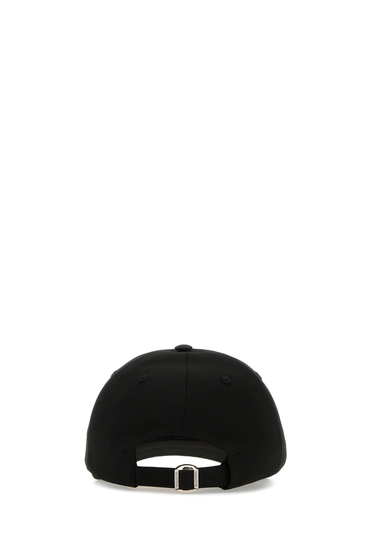 Black stretch cotton baseball cap - 3