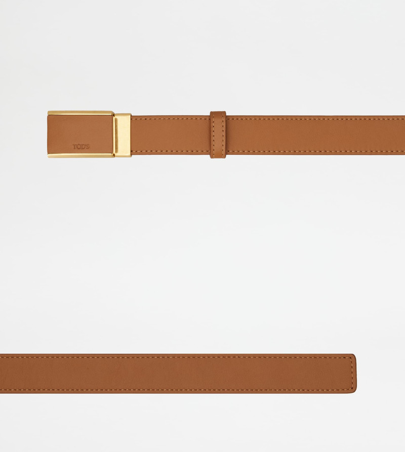 Tod's BELT IN LEATHER - BROWN outlook