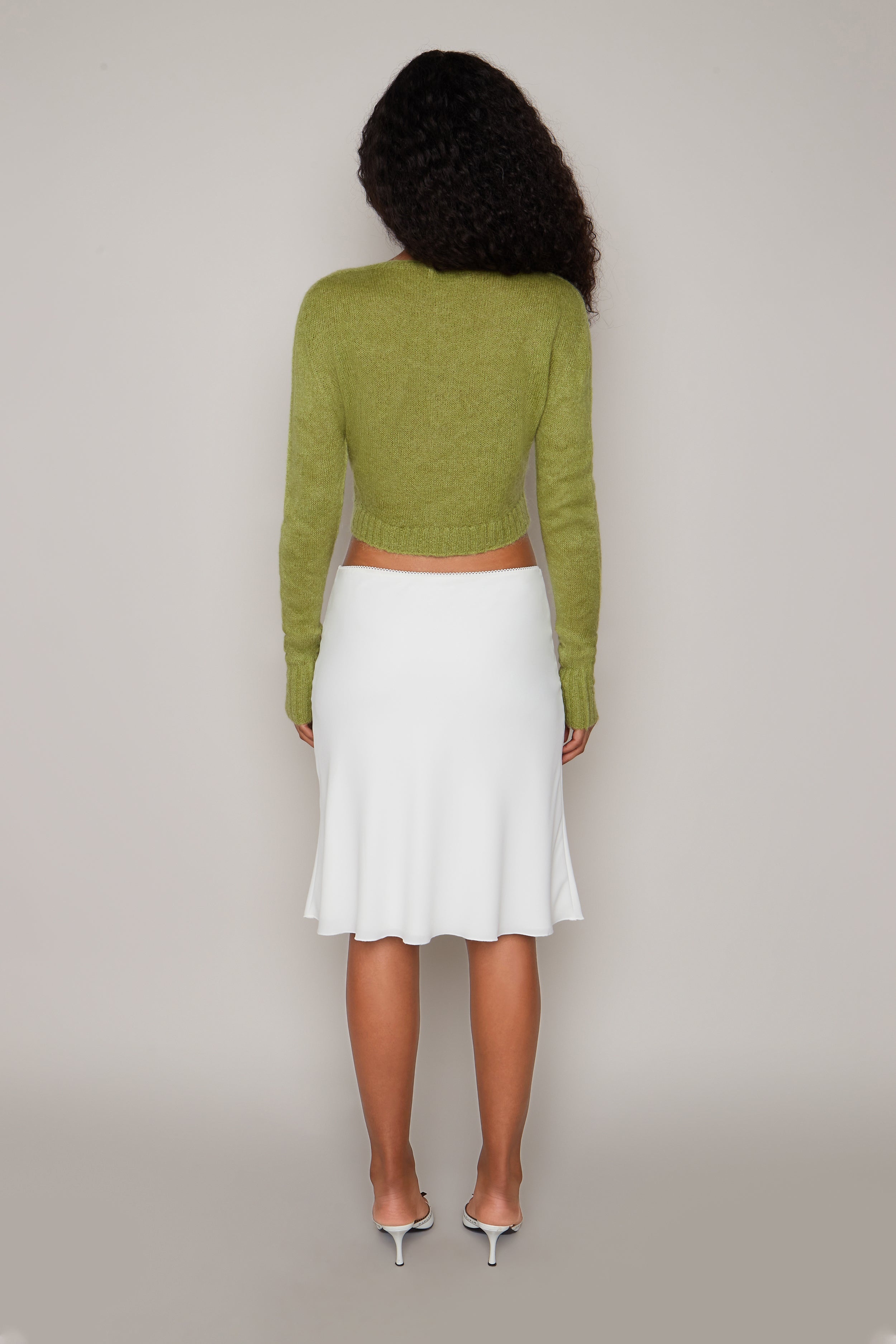 MOHAIR RIBBED CARDIGAN - 5