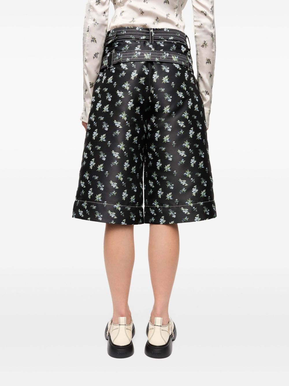 floral-print shorts - 4