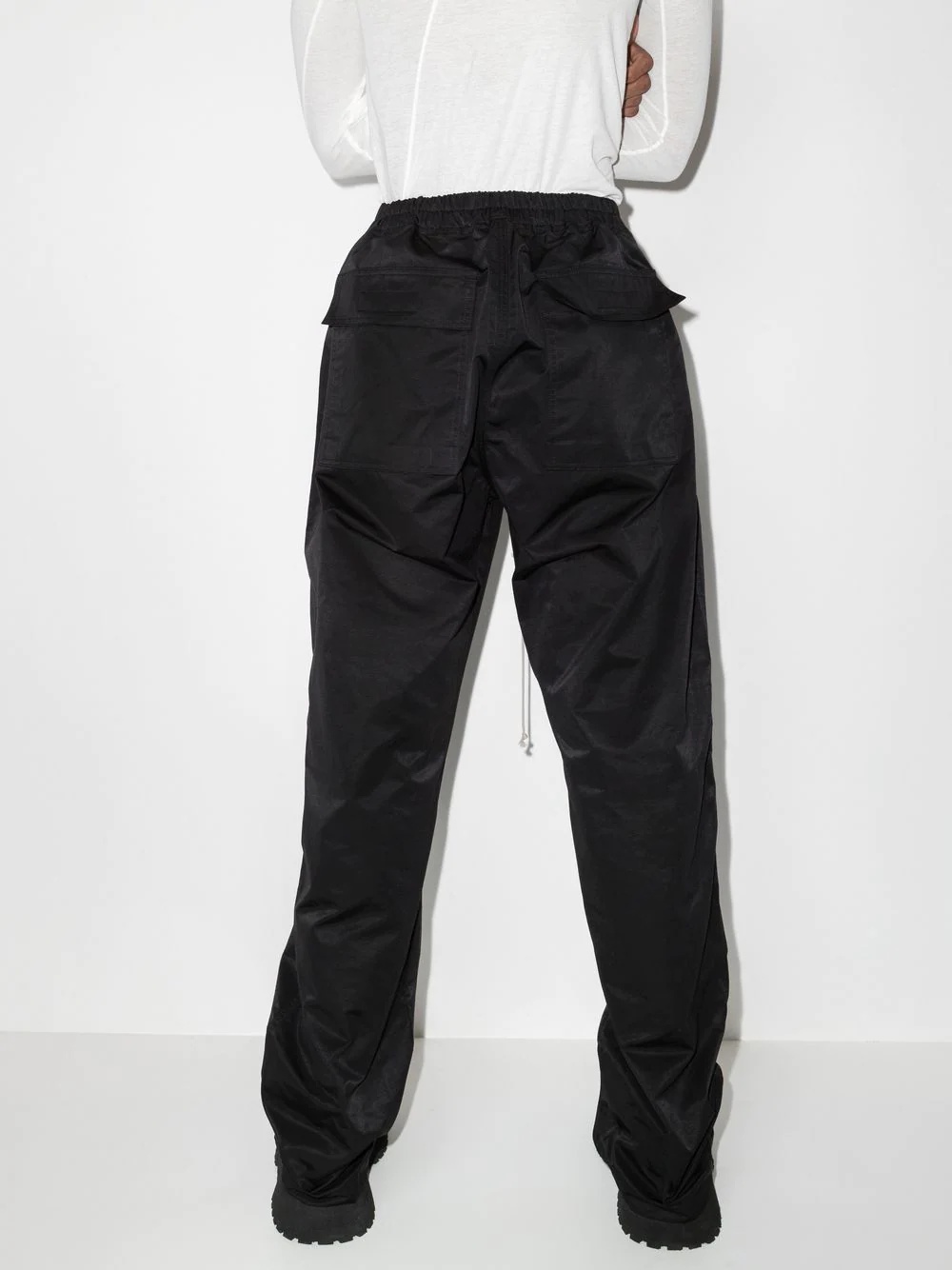 drawstring track pants - 3