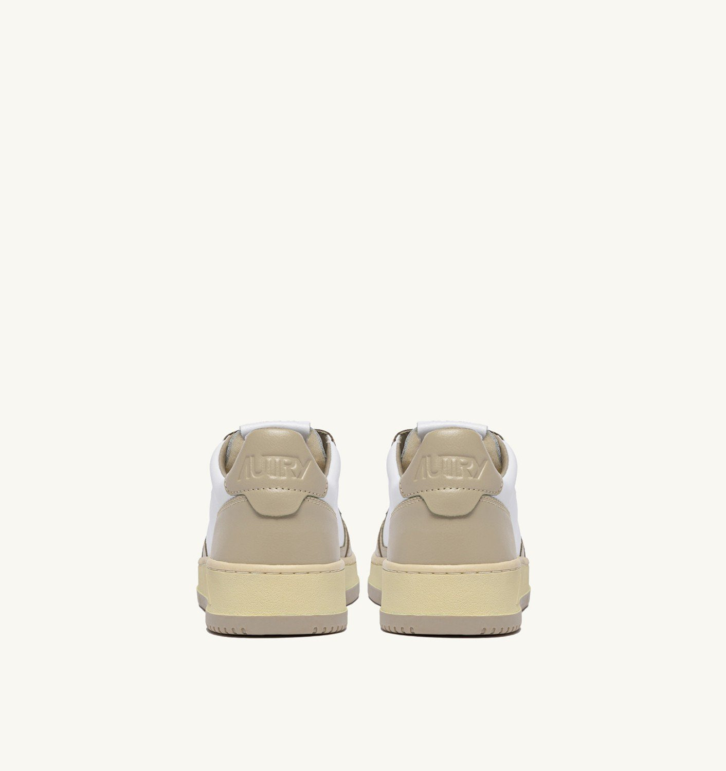 MEDALIST LOW SNEAKERS BICOLOR IN WHITE AND TIDAL FOAM LEATHER - 3