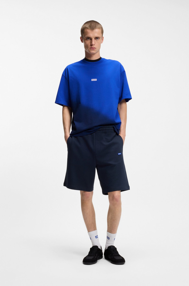 HUGO DIP-DYED LOGO T-SHIRT IN COTTON JERSEY outlook
