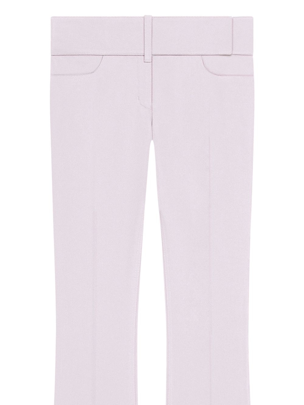 belted bootcut trousers - 2