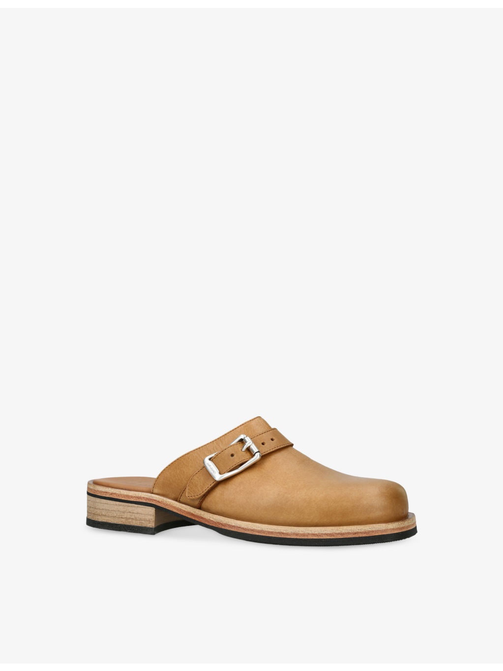 Camion Hardware-Embellished Leather Mules - 3
