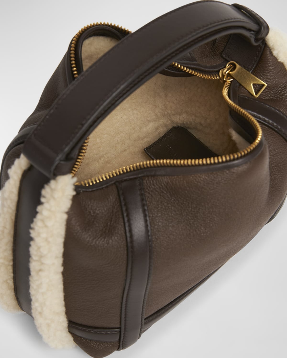 Wallace Mini Lamb Fur Top-Handle Bag - 4