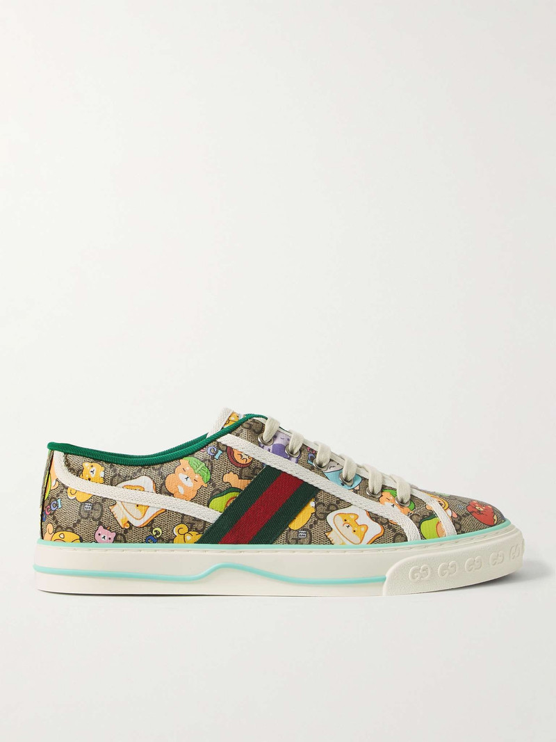 + Angela Nguyen Printed Supreme Coated-Canvas Sneakers - 1