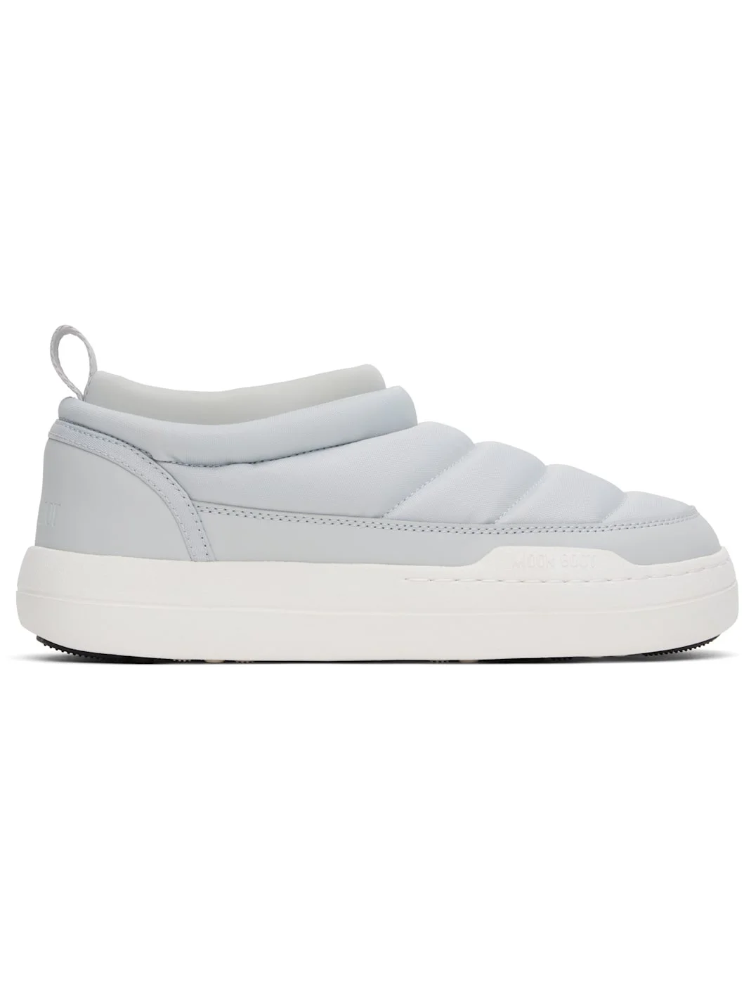 Gray & White Park Soft Nylon Loafers - 1