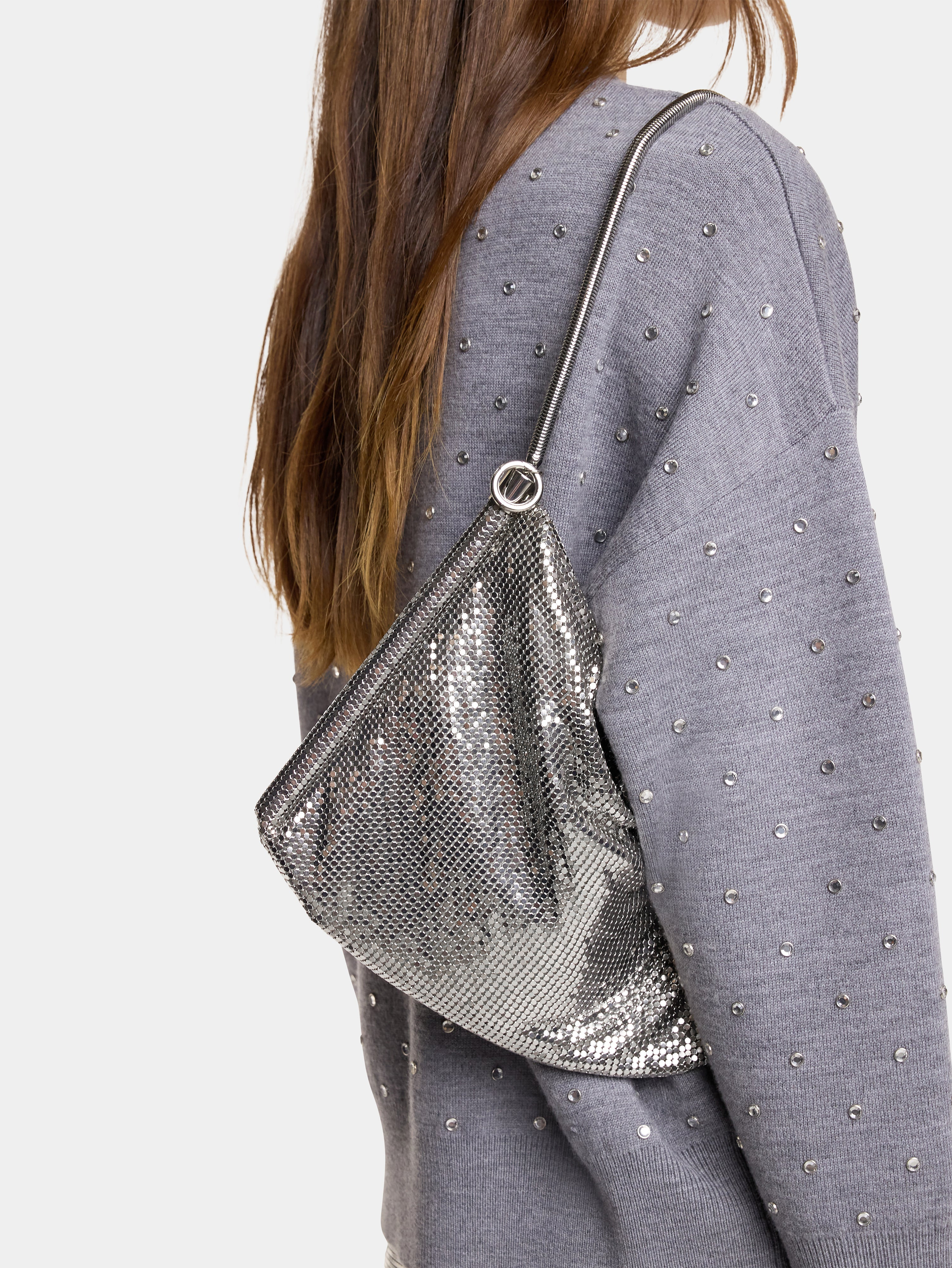 SILVER CHAINMAIL POCKET BAG - 5