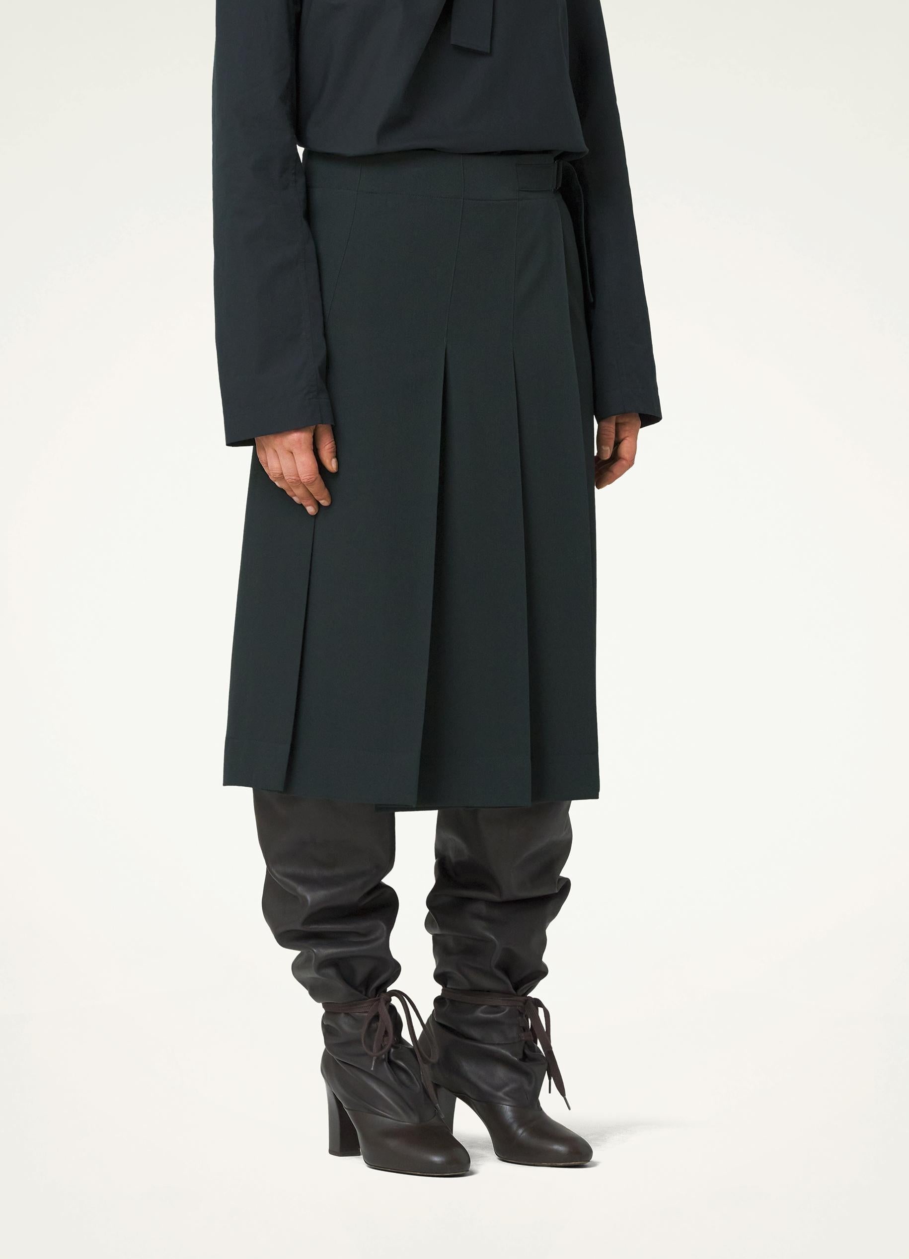 PLEATED WRAP SKIRT - 3