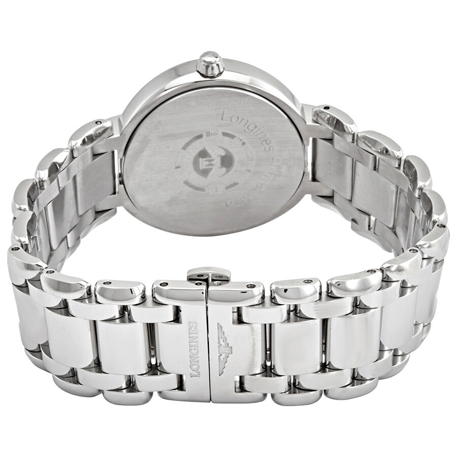 Pre-owned Longines PrimaLuna Quartz Silver Dial Ladies Watch L8.116.4.71.6 - 2