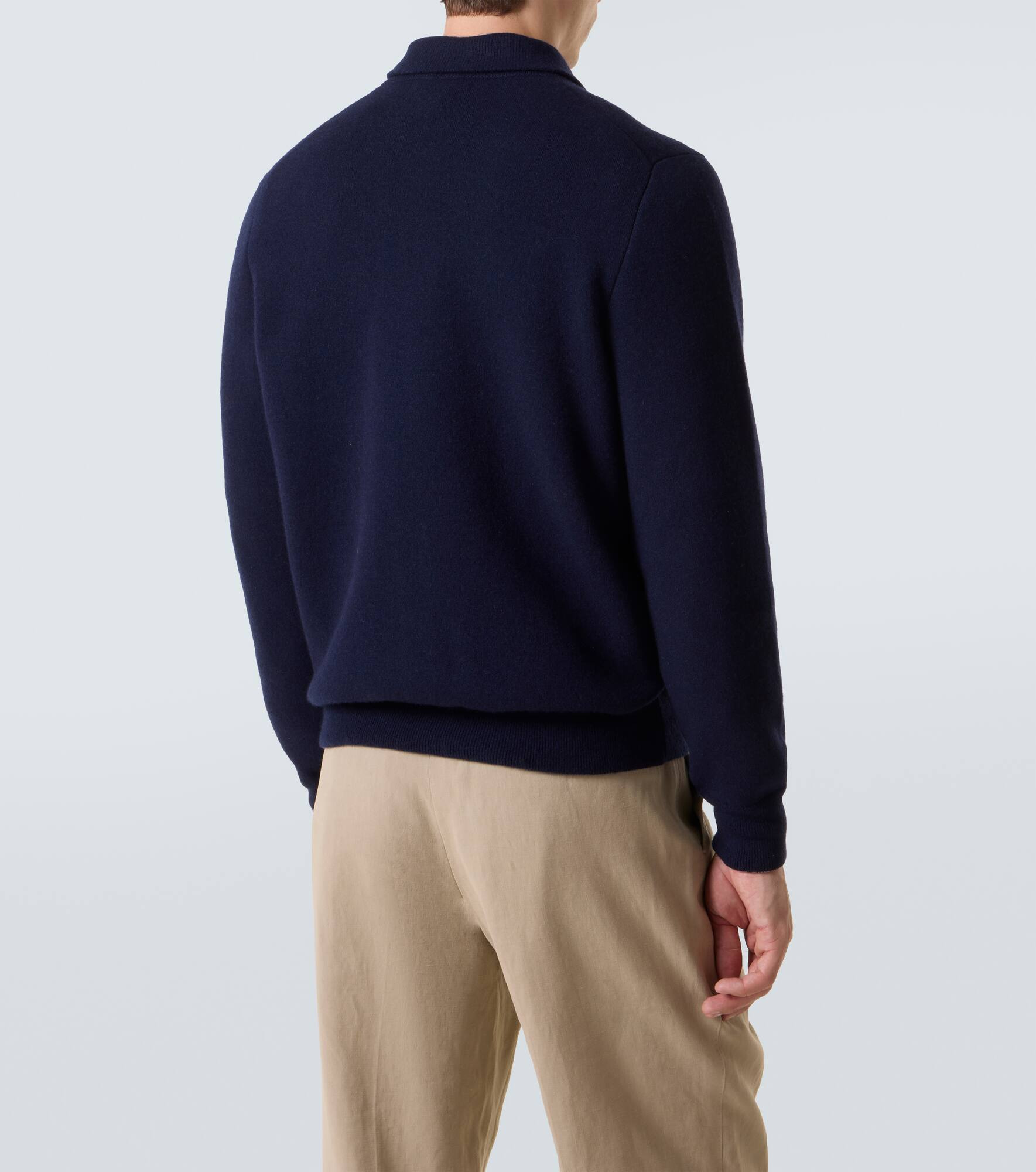 Wool-blend zip-up cardigan - 4