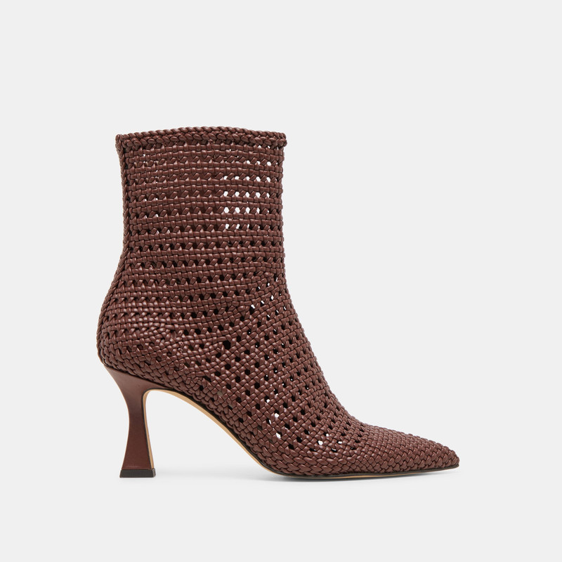 EMBRY BOOTIES BROWN WOVEN STELLA 1