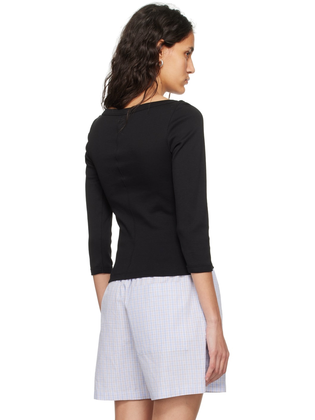 Black Steffi Long Sleeve T-Shirt - 3