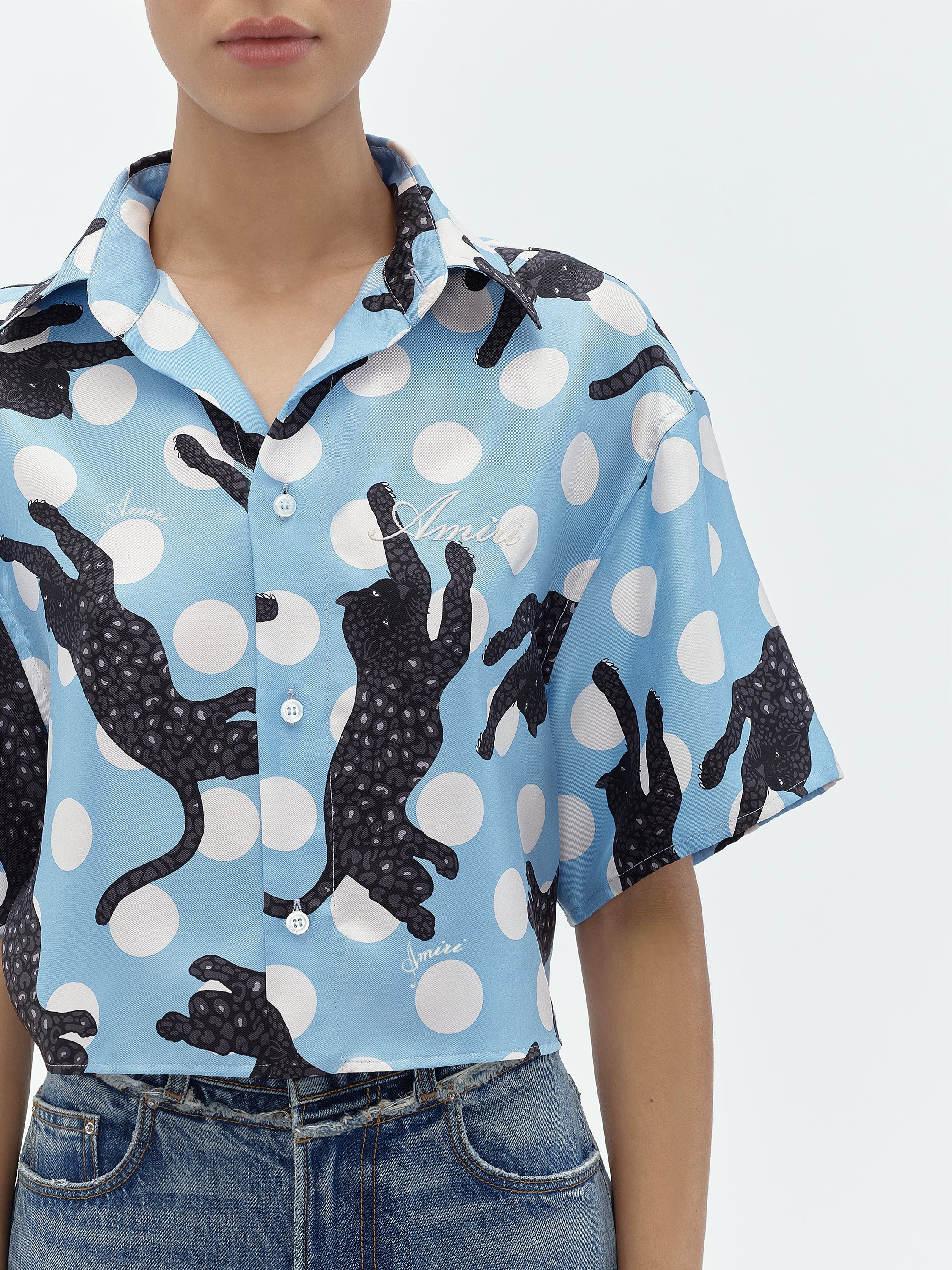 LEOPARD SILK SHIRT - 6