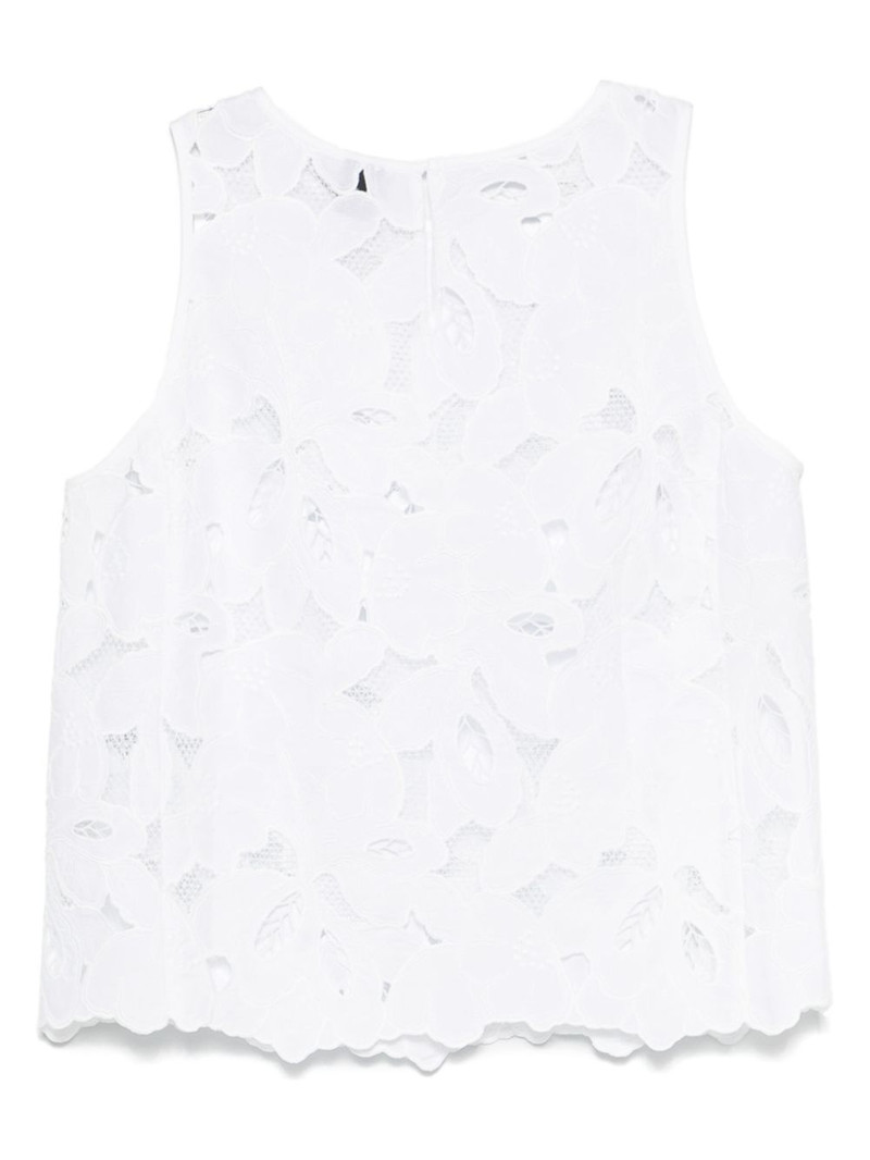 BOSS floral-embroidered blouse outlook