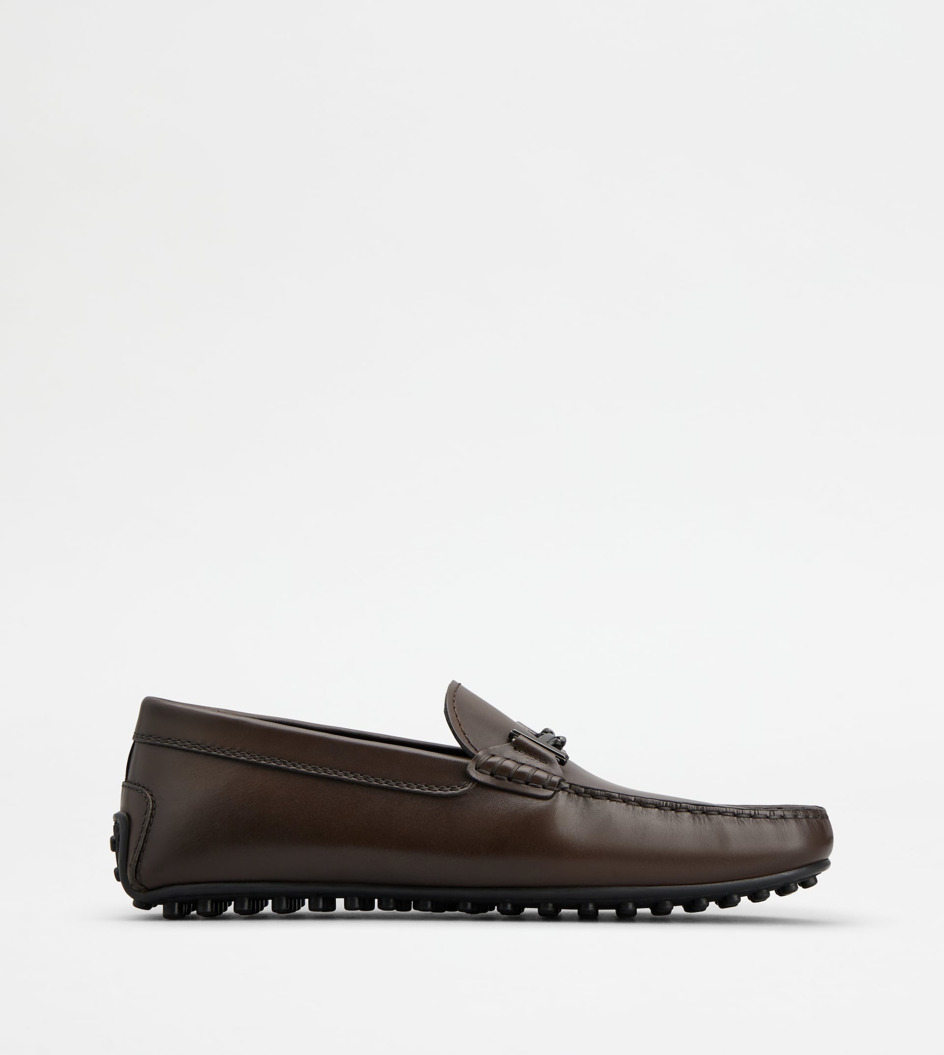 CITY GOMMINO DRIVING SHOES IN LEATHER - BROWN - 1