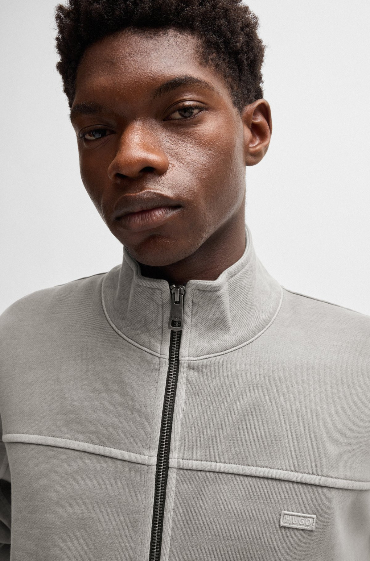 COTTON-TERRY SWEATSHIRT WITH TOPSTITCHED SEAMS - 3