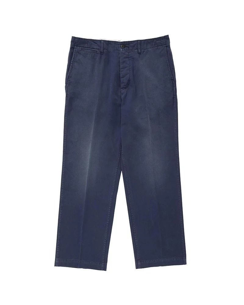 FIELD CHINO PANTS DMGD INDIGO - 1